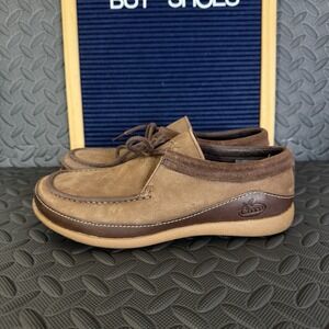 Chaco Pineland Moccasins Womens Size 7.5 Brown Leather Lace Up Shoes EUC!